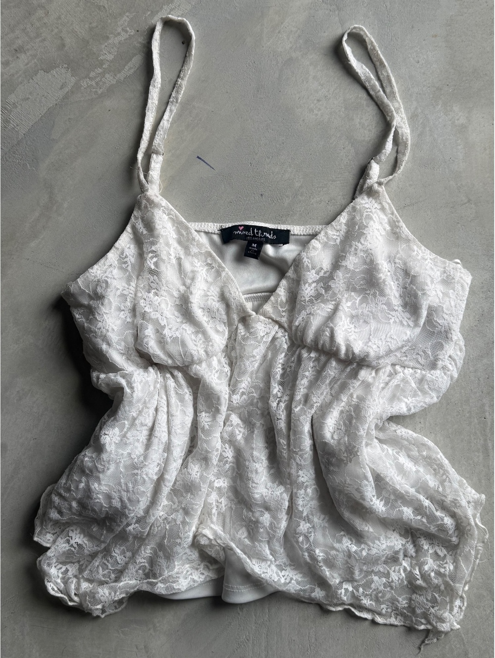 White Flowy Tank - Picture 3 of 3